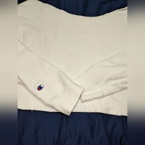 Champion reverse weave off the shoulder cropped sweatshirt